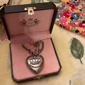 Juicy Couture Silver Locket Necklace